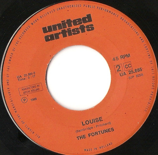 The Fortunes : Seasons In The Sun (7", Single)