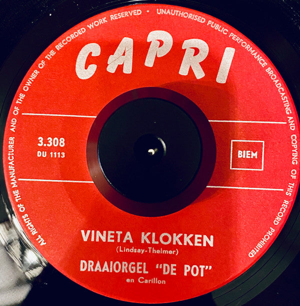 Draaiorgel De Pot : Vineta-klokken (7", Single)