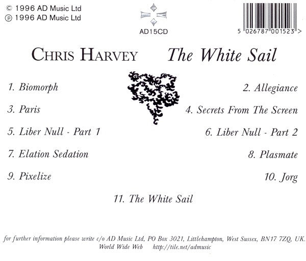 Chris Harvey (3) : The White Sail (CD, Album)