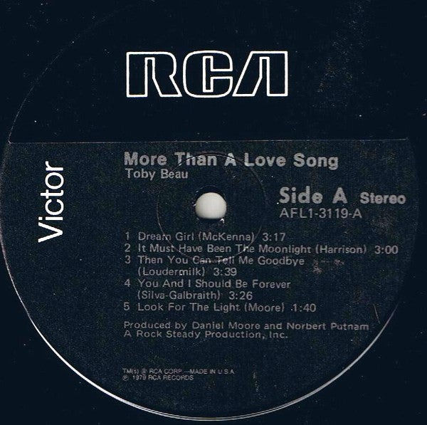 Toby Beau : More Than A Love Song (LP, Album)