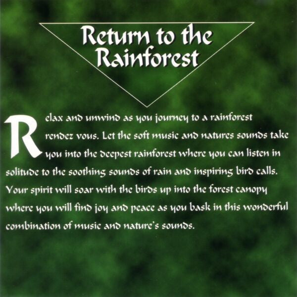 Unknown Artist : Return To The Rainforest (CD, Album)