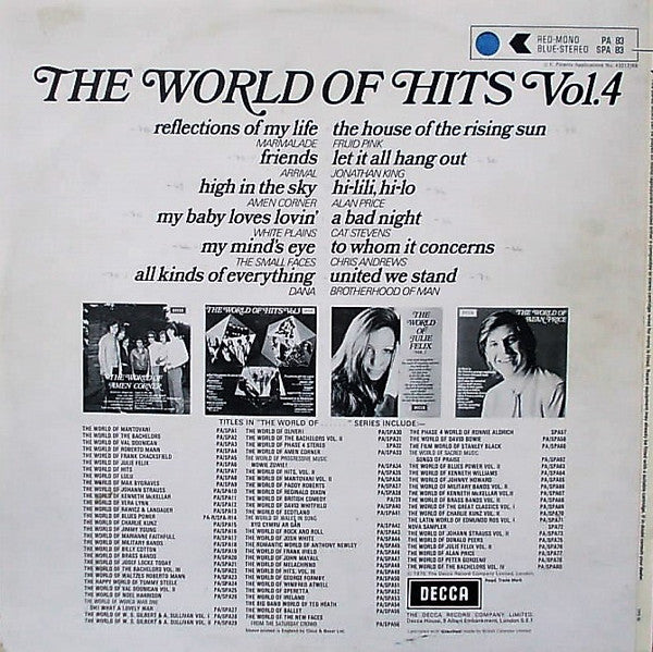 Various : The World Of Hits Vol. 4 (LP, Comp)