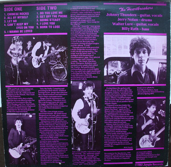 The Heartbreakers (2) : D.T.K. (Live At The Speakeasy) (LP, Album)