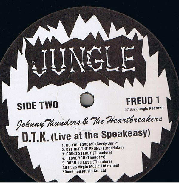The Heartbreakers (2) : D.T.K. (Live At The Speakeasy) (LP, Album)