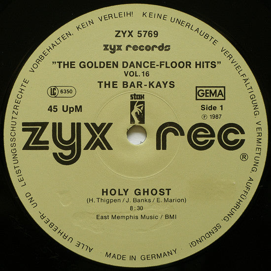 Bar-Kays / Sylvester : Holy Ghost / You Make Me Feel (Mighty Real) (12")