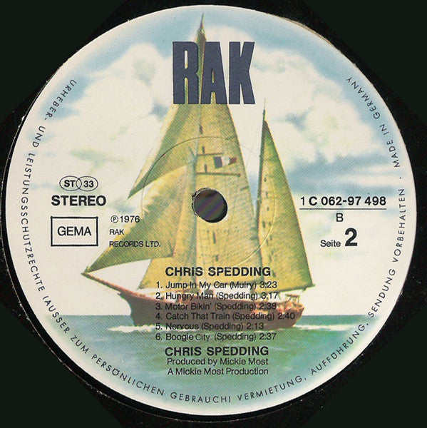 Chris Spedding : Chris Spedding (LP, Album)