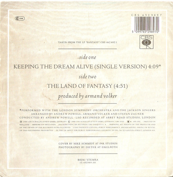 Münchener Freiheit : Keeping The Dream Alive (7", Single)