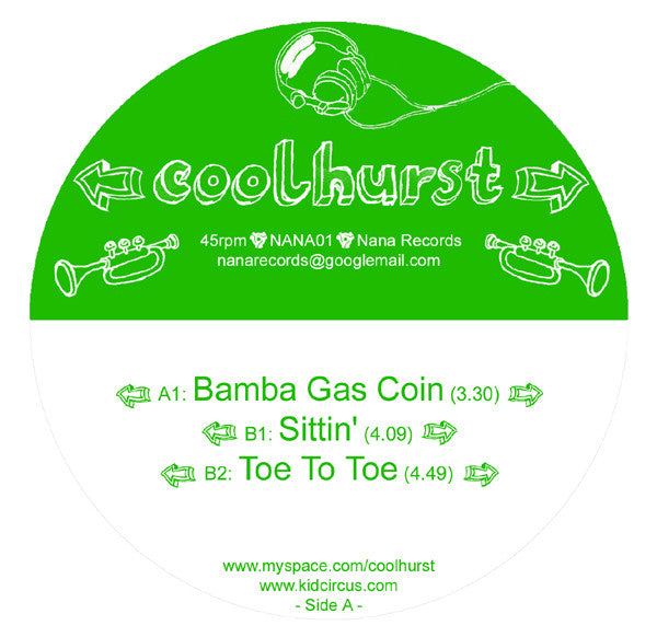 Coolhurst* : Bamba Gas Coin / Sittin' / Toe To Toe (12")