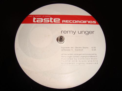 Remy Unger : Electric Storm / Earshot! (12")