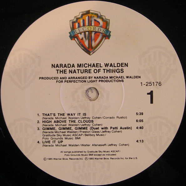 Narada Michael Walden : The Nature Of Things (LP, Album, Spe)