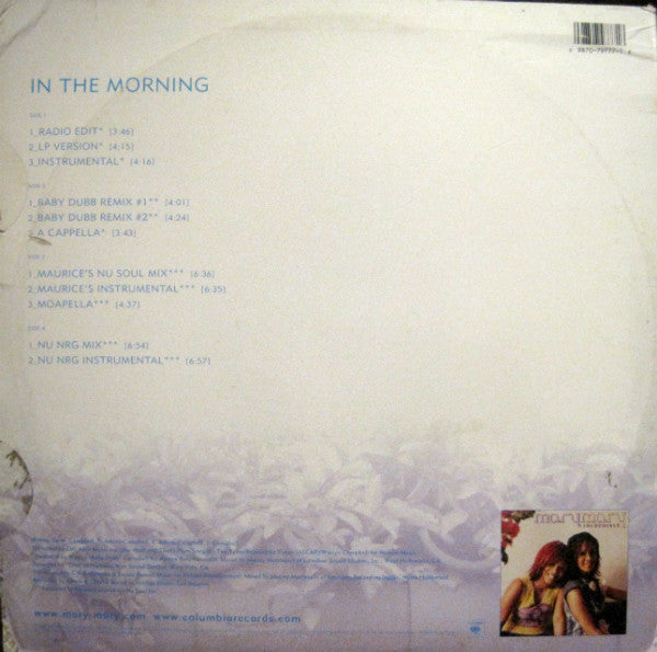 Mary Mary : In The Morning (2x12")