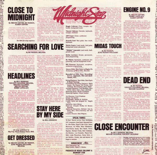 Midnight Star : Headlines (CD, Album)