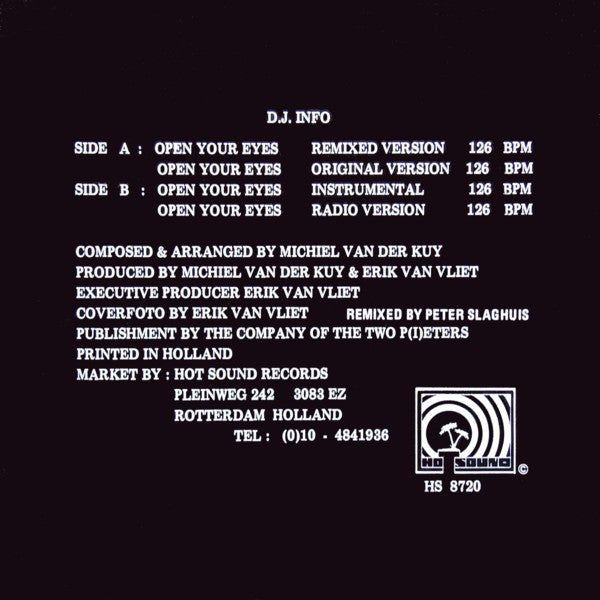 Sisley Ferré : Open Your Eyes (12", Maxi)