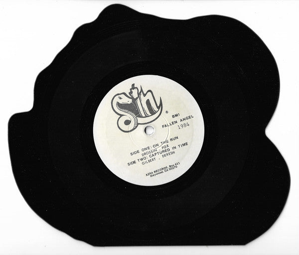 Sin (49) : On The Run (7", Shape, Pic)