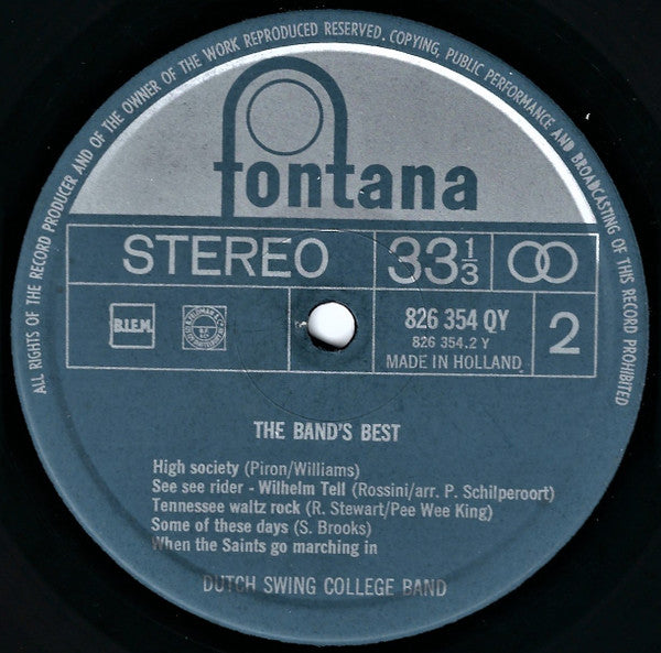 The Dutch Swing College Band : The Band's Best (LP, Comp, Fli)