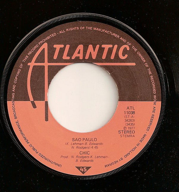 Chic : Dance, Dance, Dance (Yowsah, Yowsah, Yowsah) (7", Single)