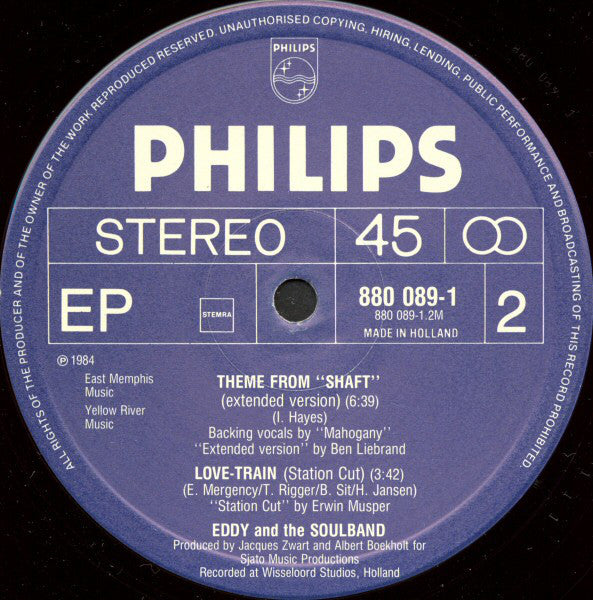 Eddy & The Soulband : Theme From Shaft (12", EP)