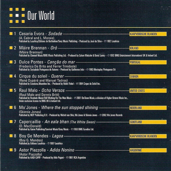 Various : Our World (CD, Comp)