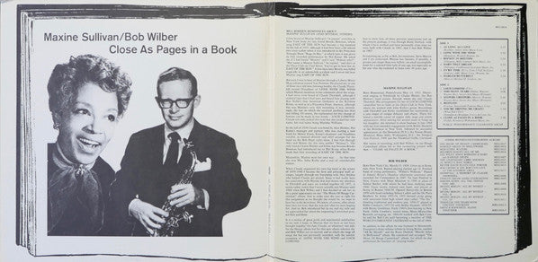 Maxine Sullivan / Bob Wilber : Close As Pages In A Book (LP, Album, Uni)