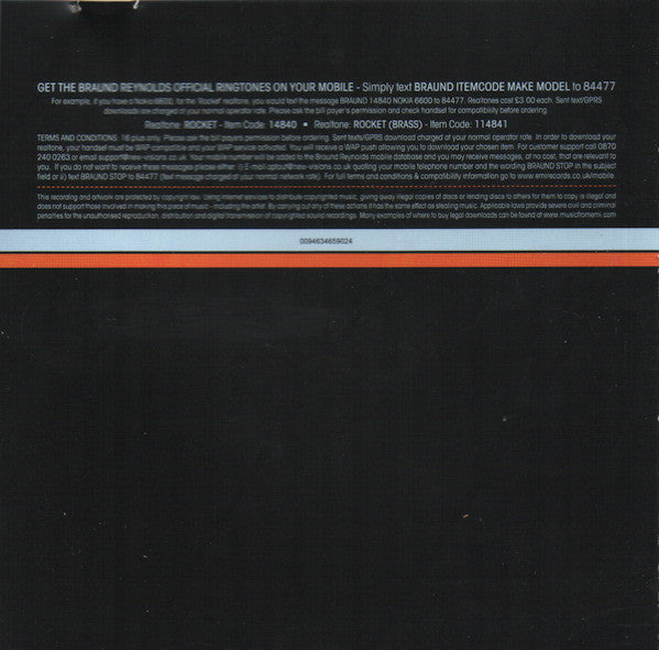 Braund Reynolds : Rocket (A Natural Gambler) (CD, Single, Enh)