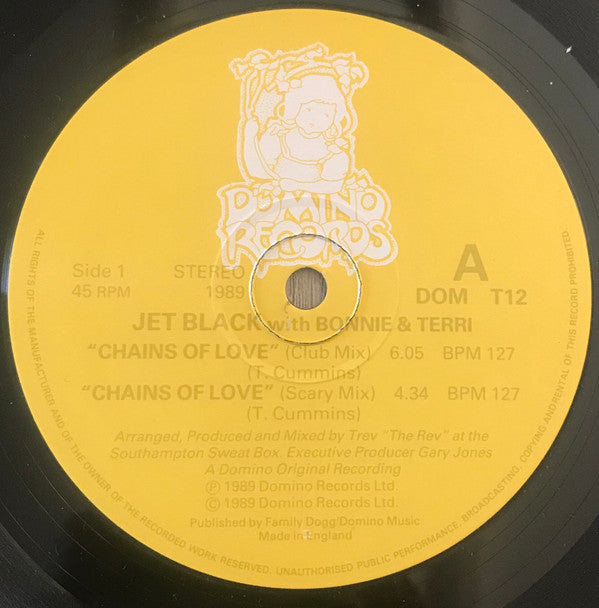Jet Black (8) With Bonnie & Terri : Chains Of Love (12")
