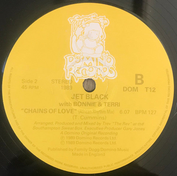 Jet Black (8) With Bonnie & Terri : Chains Of Love (12")