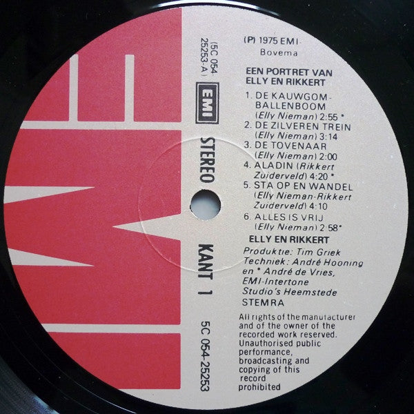 Elly & Rikkert : Een Portret Van Elly & Rikkert (LP, Comp)