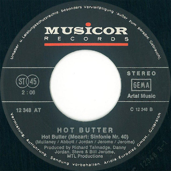 Hot Butter : Apache / Hot Butter (7", Single)