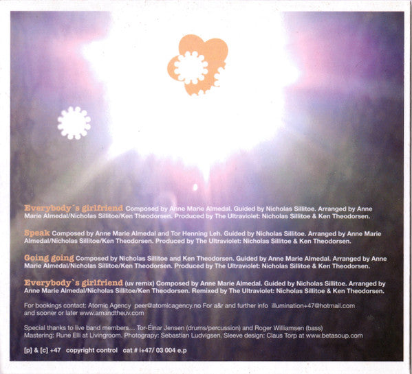 AM And The UV : Tomorrow Is All Like Flowers (CD, EP)