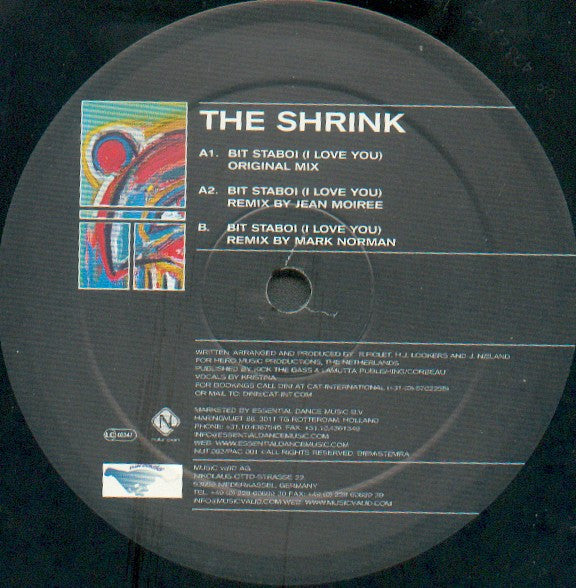 The Shrink : Bit Staboi (I Love You) (12")