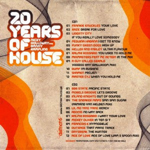 Nicky Holloway And Danny Rampling : 20 Years Of House (2xCD, Comp, Mixed, Promo)