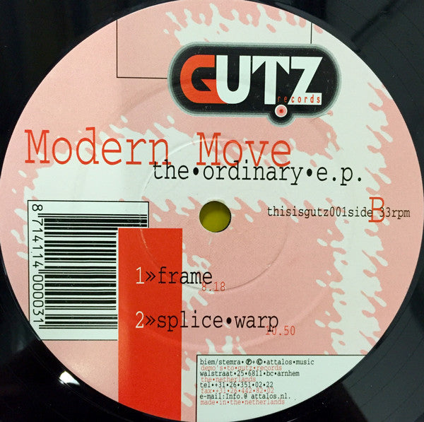 Modern Move : The Ordinary E.P. (12", EP)