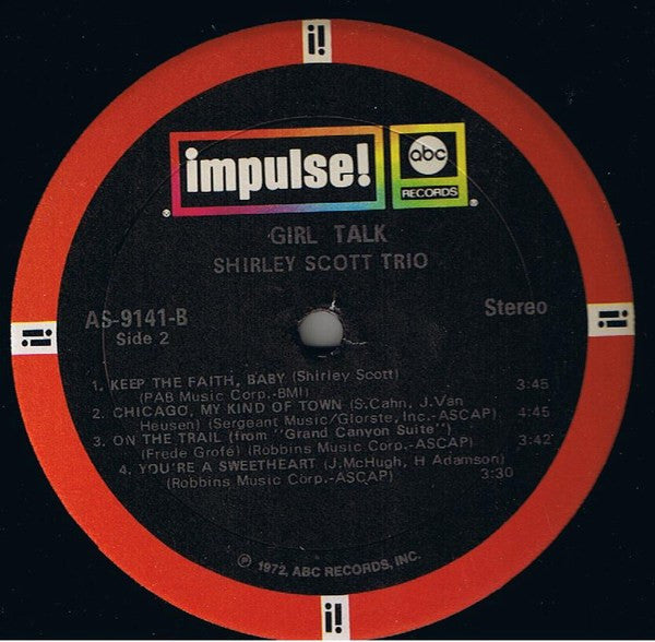 Shirley Scott Trio : Girl Talk (LP, Album, RE)