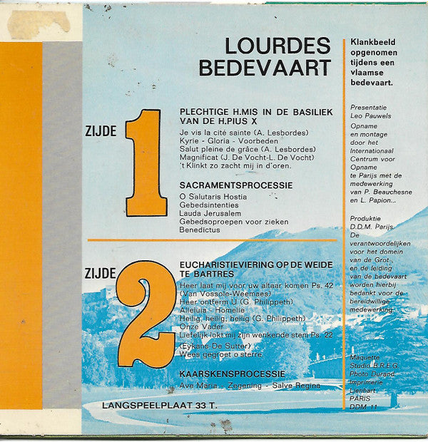 Unknown Artist : Lourdes Bedevaart (7")