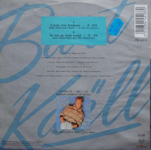 Bart Kaëll : Love Me Forever (7", Single)