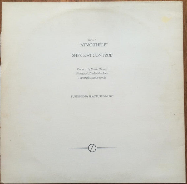 Joy Division : Atmosphere (12", Single, RP)