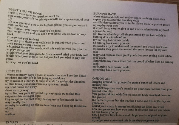 Prophecy Of Rage : Restless (7")