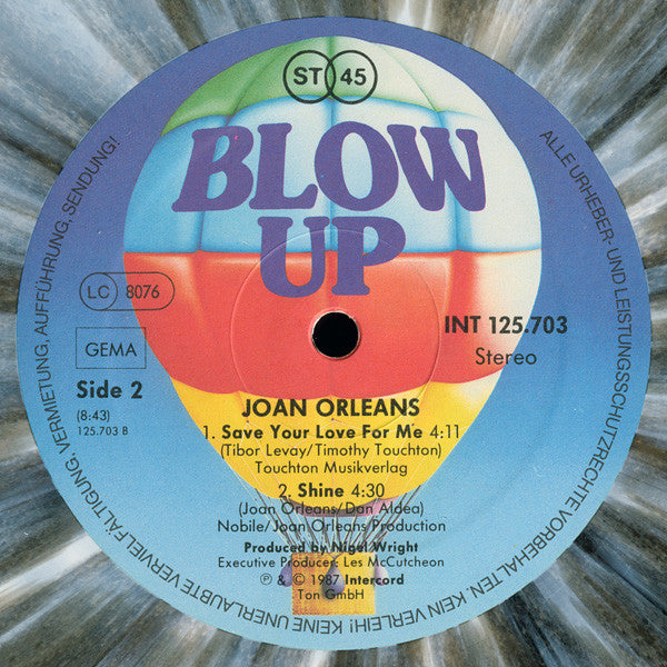 Joan Orleans : Talk Of The Town (12", Maxi, Bla)