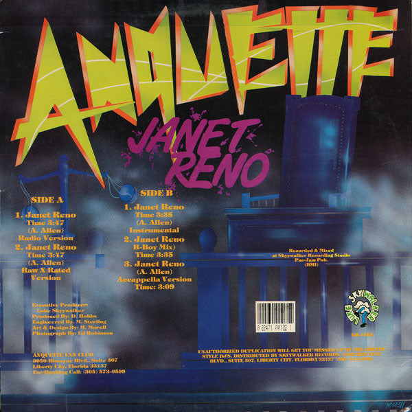 Anquette : Janet Reno (12")