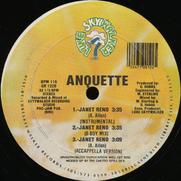 Anquette : Janet Reno (12")