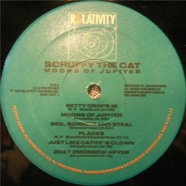 Scruffy The Cat : Moons Of Jupiter (LP, Album)