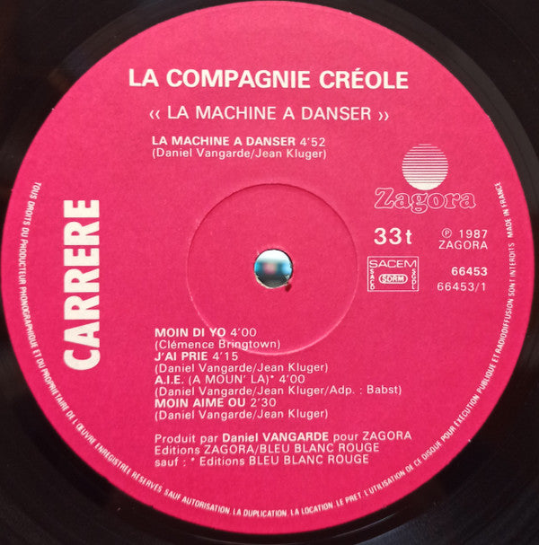 La Compagnie Créole : La Machine A Danser (LP, Album)