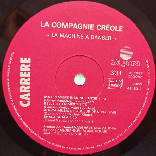 La Compagnie Créole : La Machine A Danser (LP, Album)