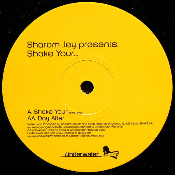 Sharam Jey : Shake Your... (12")
