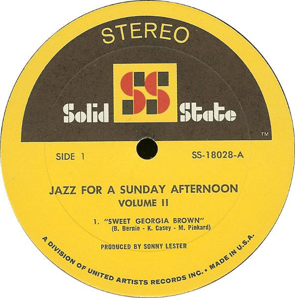 Various : Jazz For A Sunday Afternoon Volume 2 (LP, Album, Gat)