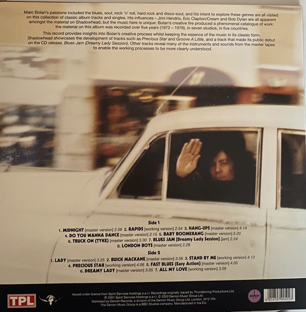 Marc Bolan & T. Rex : Shadowhead (LP, Album, RE, 180)