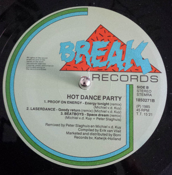 Various : Hot Dance Party (LP, Comp, Mixed)