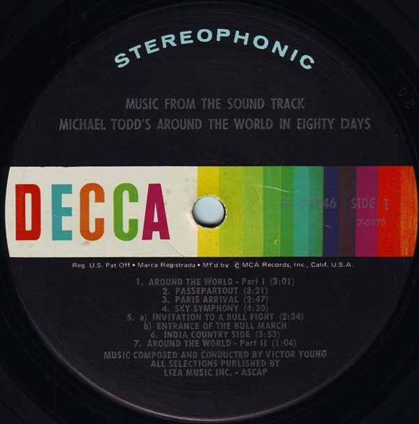 Victor Young : Michael Todd's Around The World In 80 Days - Music From The Sound Track (LP, Album, RE)