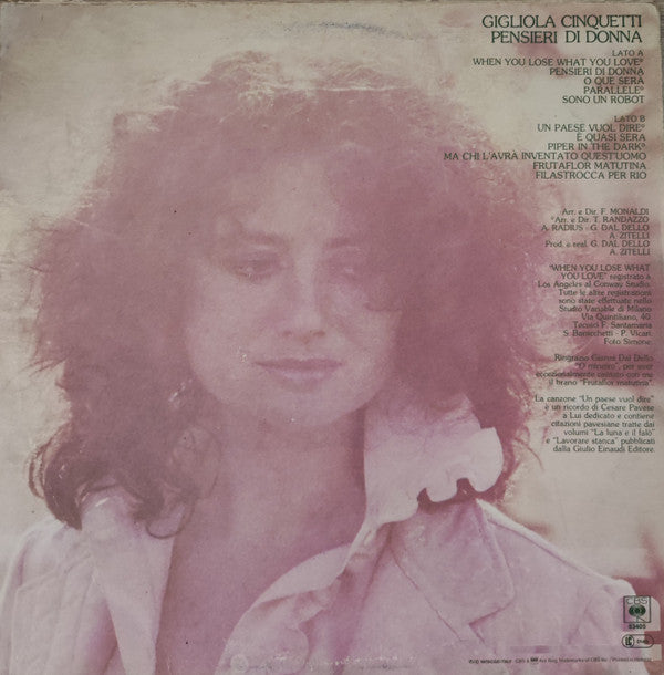 Gigliola Cinquetti : Pensieri Di Donna (LP, Album)