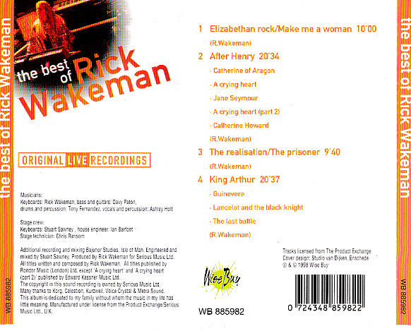 Rick Wakeman : The Best Of Rick Wakeman (CD, Album)